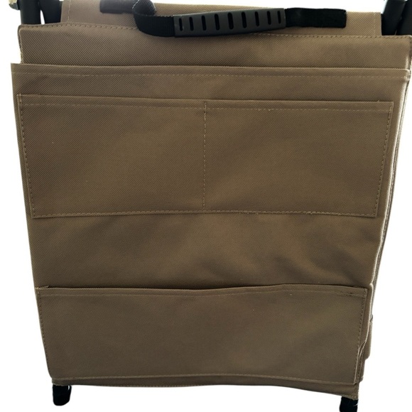 Art Bin Supply Standing Caddy Khaki Canvas 42 Loops Pens Pencils Brushes Pockets - Picture 4 of 6